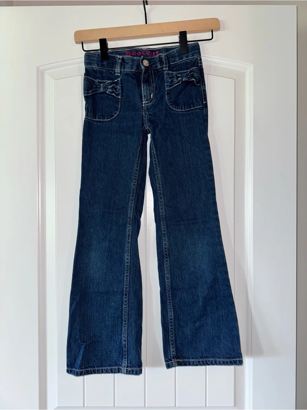 Gymboree Dark Blue Flare Jeans with Pink Top